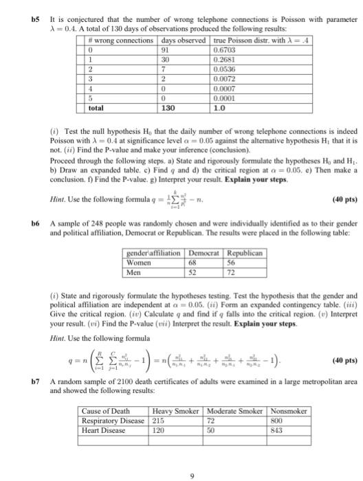 Bl To Claim That A Certain Die Was Fair 1000 Rolls Of The Die Were Recorded With The Following Results Outcome Occurre 2