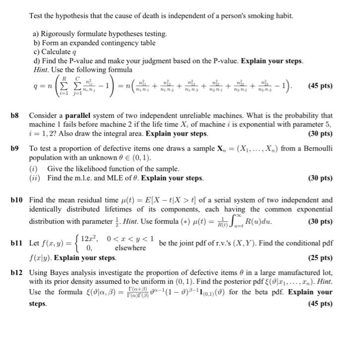 Bl To Claim That A Certain Die Was Fair 1000 Rolls Of The Die Were Recorded With The Following Results Outcome Occurre 3