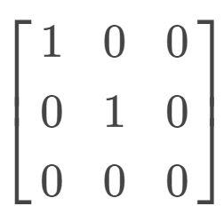 Show That If A 3x3 Matrix A Represents A Projection On A Plane Then It Must Be Similar To The Matrix 1