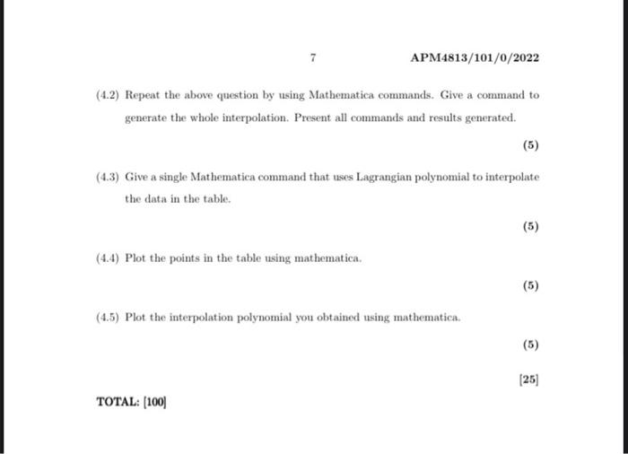 Apm4813 101 0 2022 8 4 Assignments Assignment 01 Recommended Closing Date 03 May 2022 Question 1 The Bisection Method 3