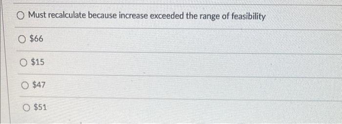 Question 25 3 12 Determine The New Objective Function Value The Rhs Of The Space Constraint Increases By 5 Units Whe Pal 8
