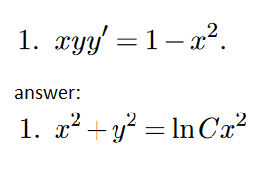 1 Xyy 1 X2 Answer 1 X2 Y2 In Cx2 1