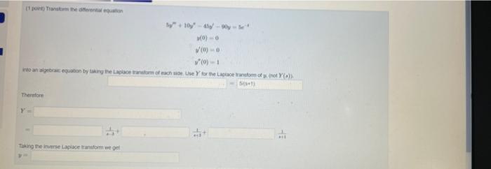 It Por The Ento W 10 Co Vo Into An Equation By Taking The Laplacenorm Of Each Us Y For The Loom Of Hot Y Therefore Y 1