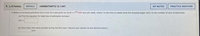 9 12 Points Details Harmathap12 12 1 047 My Notes Practice Another A Factory Inspireret Af En By 200 Ton Per Week W 1