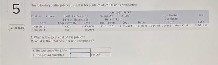 Compute Ending Work In Process Inventory For A Manufacturer Using The Following Information Raw Materials Purchased Dir 2