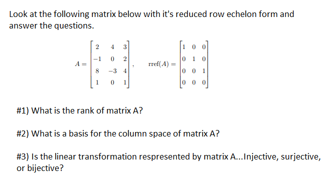 I Need Help With My Matrix 1