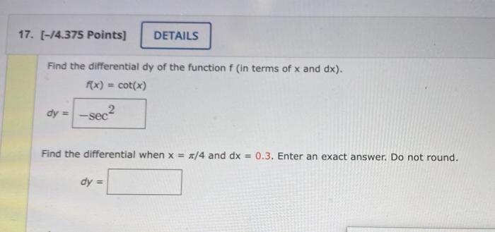 4 14 375 Points Details Use The Fundamental Theorem Of Calculus To Find Y X If G X Is Defined As Follows G X 2