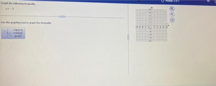 Graph The Following Inequality X 3 Use The Graphing Tool To Graph The Inequality Click To Enlarge Graph 1