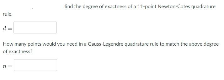 What Is The Exact Answer Of D N I Don T Want A Whole Bunch Of Equations Thank You 1