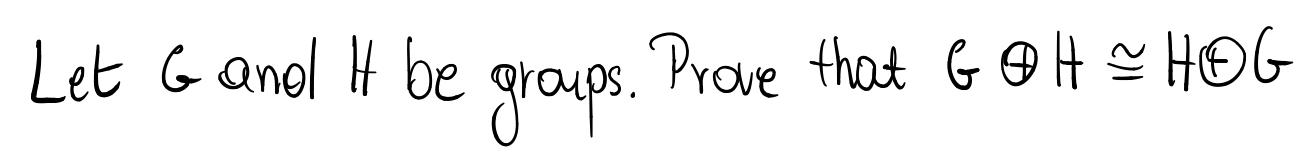 Let G And It Be Groups Prove That Goh Chog 1