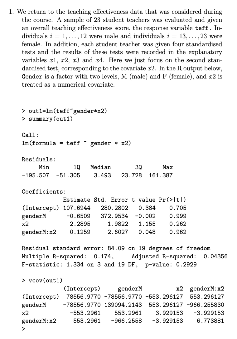 1 We Return To The Teaching Effectiveness Data That Was Considered During The Course A Sample Of 23 Student Teachers W 1