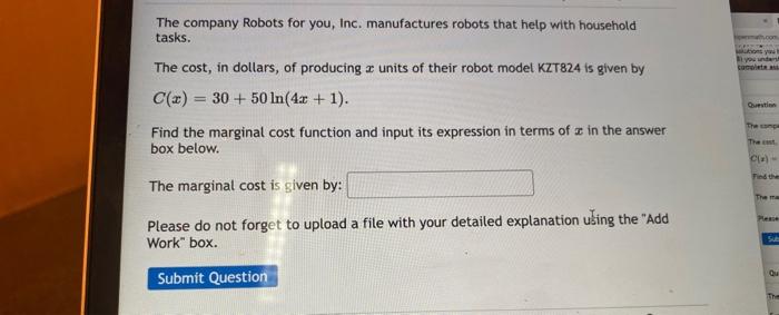 Il You Under Tou The Company Robots For You Inc Manufactures Robots That Help With Household Tasks The Cost In Dolla 1