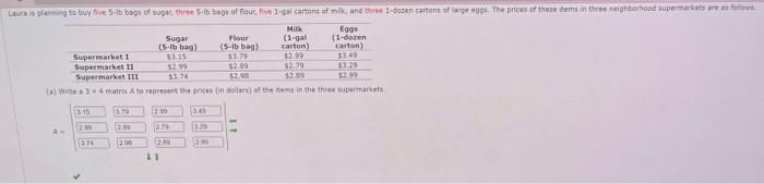 Las Planning To Buy Five L Bags Of So Three Sib Bags Of Four Five Ical Cartons Of Mik And The Dozen Cartons Of Large 1