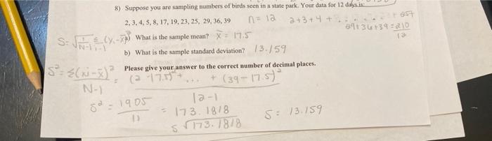 9 For The Same Data Set As In Problem 8 You Want To Construct A 95 Confidence Interval For The Population Mean You 3