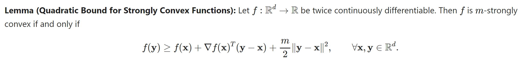 Problem 2 Prove The Quadratic Bound For Strongly Convex Functions Hint Adapt The Proof Of The Quadratic Bound For Smo 2