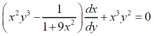 Solve The D E 1