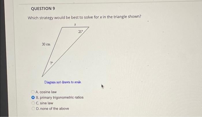 Question 8 If Zb 56 90 C 2 7 Cm And B 3 6 Cm And Dabc Is Acute What Is The Measure Of Zc To The Nearest Tenth 2