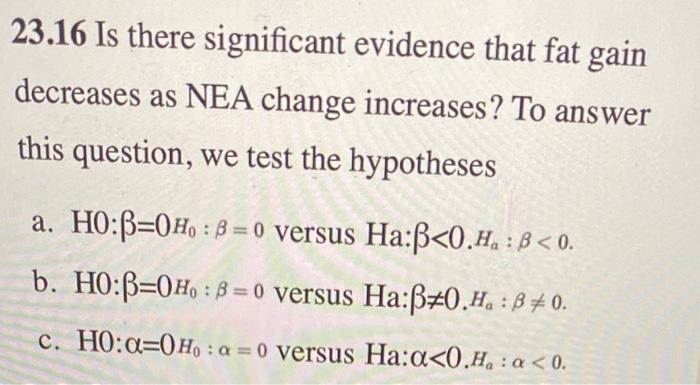 1 Our First Example Of Regression Example 4 1 Page 94 Presented Data Showing That People Who Increased Their Nonexerc 3