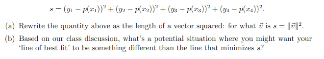 A S S Y1 P 11 Y2 P X2 2 Y3 P 13 Ya P X4 A Rewrite The Quantity Above As The Length Of 1
