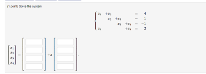 1 Point Solve The System 4 1 Iy Fr 24 I L 12 Er 1