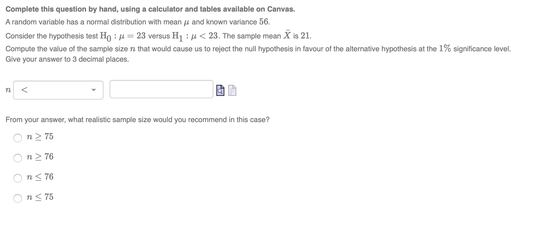 Complete This Question By Hand Using A Calculator And Tables Available On Canvas A Random Variable Has A Normal Distri 1
