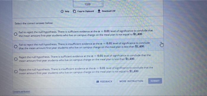 Question Keira Is An Administrator For A University S Department Of Residential Life She Is Determining If The Meal Pla 2