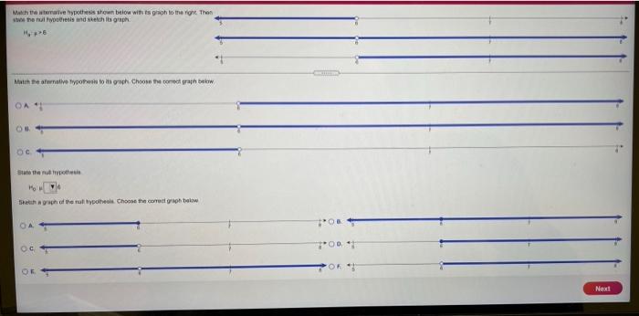 Match The Trave Hypothesis Shown Below With Shoh To The Right Then Sterilis And Sketch Math The Seative Tools To Its Gro 1