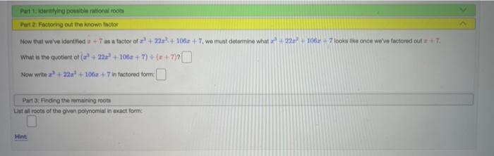 Practice Give An Expression For F X Of Degree 3 With Roots I 7 And 3 1 Where The Root At 2 1 Has Multiplicity 7