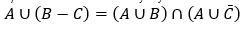 Show Mathematically That For The Sets A B C 1