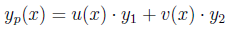 9e 2r Y Ay By Cos 2x Y1 E 29 Cos 22 E Y2 E 24 Sin 2 0 Y Ay By 0 Yp X U X Y1 5