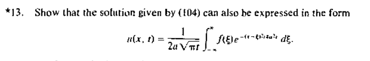 Problem 13 Image Might Be Blurry Note Inside The Integral From Infinity To Infinity Function Of Eta E Raised To Th 1