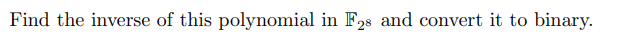 Using Polynomial X6 X4 1