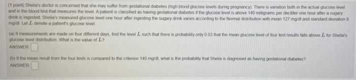 Tt Pont She S Doctor Is Concerned That She May Suffer From Gestational Diabetes High Blood Glucose Levels During Pregn 1