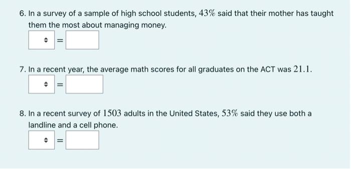 1 Steps Are Not Required For This Question 8 Marks For Each Study Determine If The Value Is A Statistic Or Paramet 2