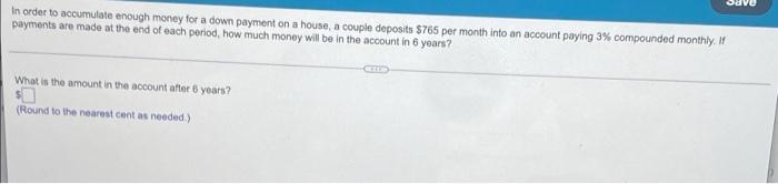 Find The Amount Of The Ordinary Annuity Based On The Information Given R 10 500 5 Interest Compounded Semiannually 5