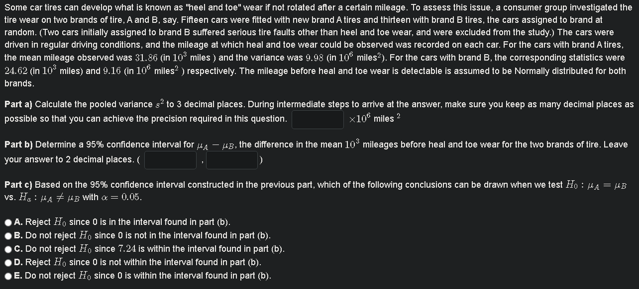Some Car Tires Can Develop What Is Known As Heel And Toe Wear If Not Rotated After A Certain Mileage To Assess This I 1