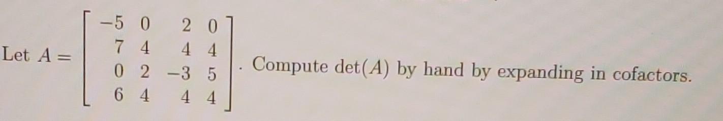 Linear Algebra 1