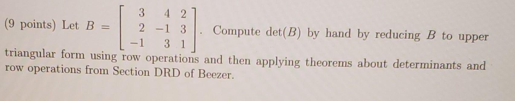 Linear Algebra 1