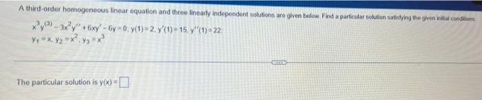 Show Directly That The Given Functions Are Linearly Dependent On The Real Time That Is Find A Nontrivial Linear Combina 4