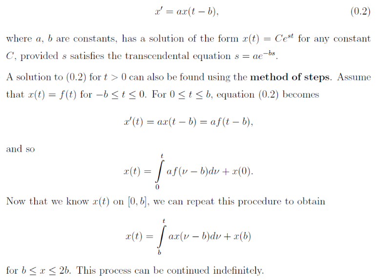 X Ax T B 0 2 Where A B Are Constants Has A Solution Of The Form Y T Cest For Any Constant C Provided S Sa 1