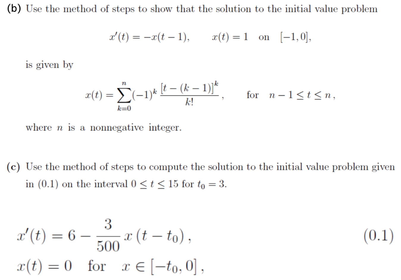X Ax T B 0 2 Where A B Are Constants Has A Solution Of The Form Y T Cest For Any Constant C Provided S Sa 2