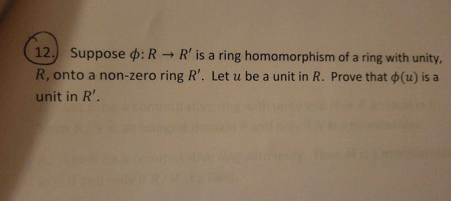In Problems 3 8 Determine Whether The Statement Is True Or False Justify Your Answers 8 The Rings Z 8z And Zg Are I 3