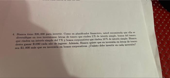 4 Bianca Tiene 20 000 Para Invertir Como Su Planificador Financiero Usted Recomienda Que Ella Se Diversifique En Tre 1