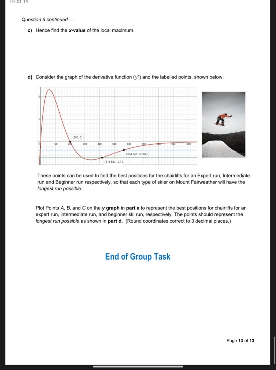 13 Of 14 Question 6 Penta Ski Resort Plans To Make The Fifth Mountain Mount Fairweather The Main Mountain It Will H 2