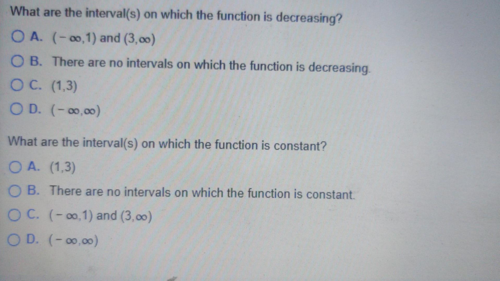 Use A Graphing Utility To Graph The Function Use A 5 5 1 By 5 5 1 Viewing Rectangle Then Find The Intervals On W 2