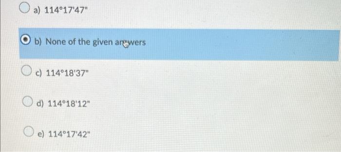 A Closed Five Sided Traverse Has The Following Interior Angles With Misclosure Of 5 What Is The 5th Angle E In Dms 2