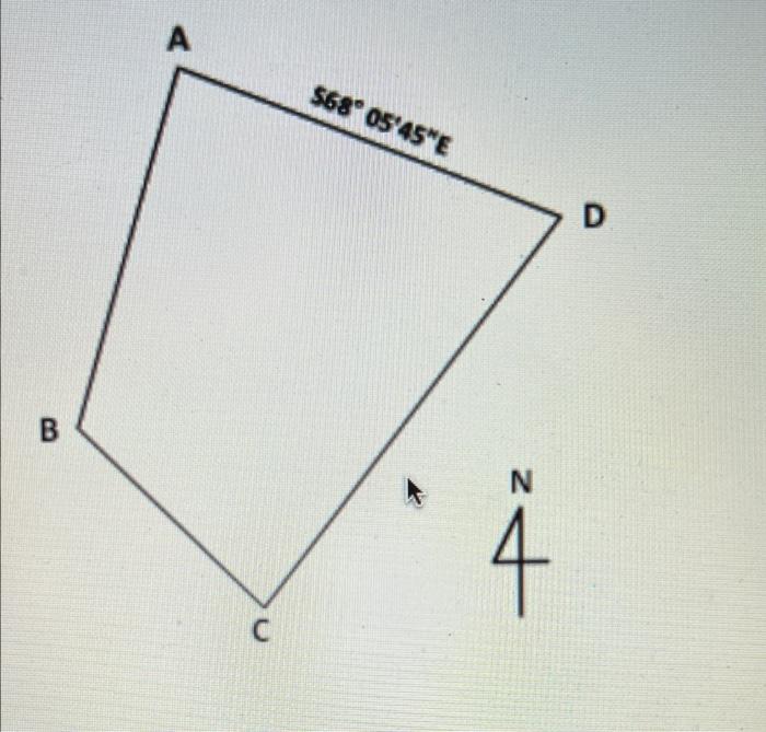 What Is The Preliminary Azimuth Of Course Ab Interior Angle A 84 20 00 B 119 30 00 C 83 10 00 D 73 10 00 2
