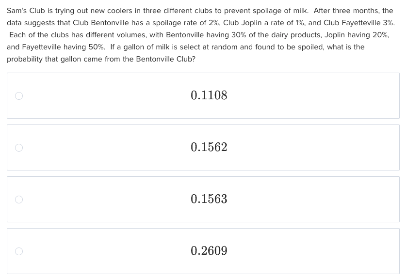 Probability Question Statistics 1