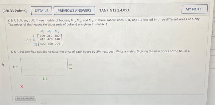 0 8 33 Points Details Previous Answers Tanfin12 2 4 053 My Notes K R Builders Build Three Models Of Houses My My 1