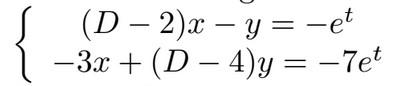 Differential Equations Solve This System Of Linear Differential Equations By The Elimination Method 1